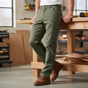 CAT Caterpillar Mens Green Utility Pant 1752054 Workwear Canvas 40x30 NWT
